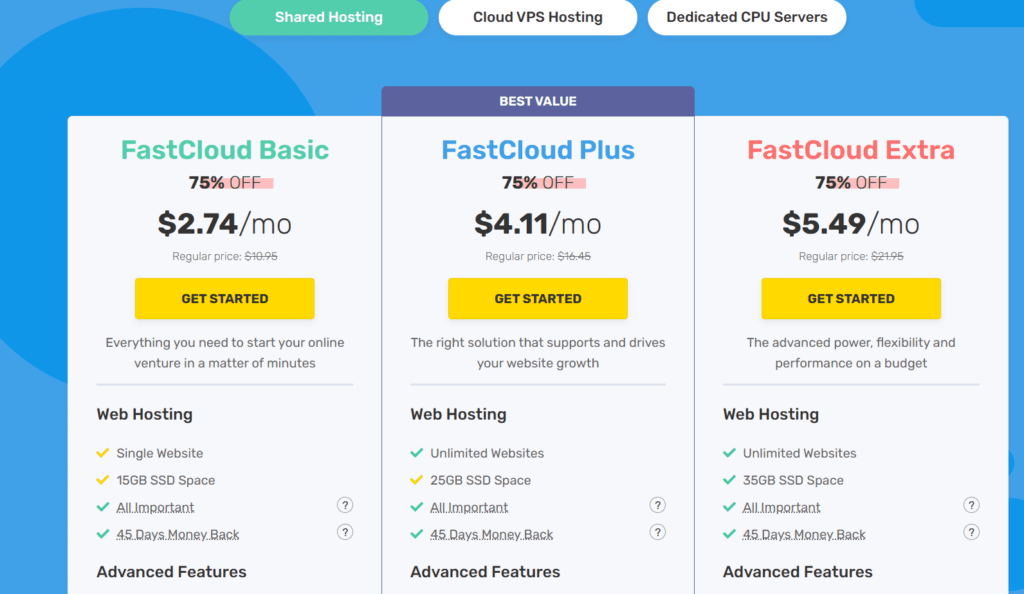 Fastcomet best web hosting